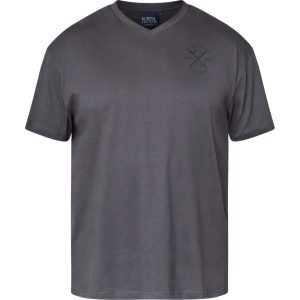 T-shirt fra North Latitude med v-hals koks grå