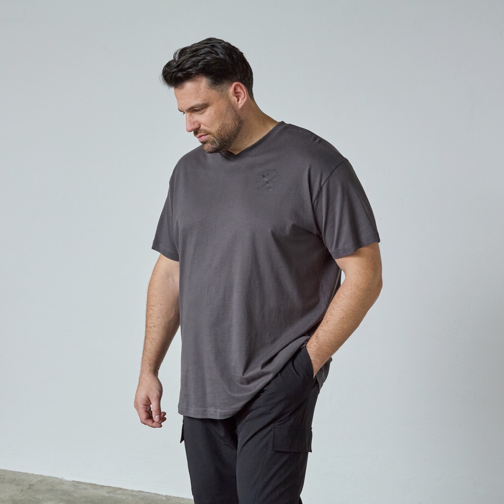T-shirt fra North Latitude med v-hals koks grå - Billede 2