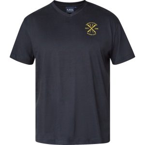 T-shirt fra North Latitude med v-hals sort