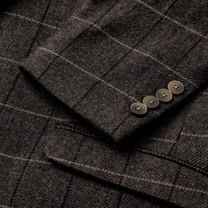Sunwill Blazer i Modern Fit med stor ternet i brun