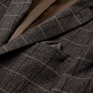 Sunwill Blazer i Modern Fit med stor ternet i brun