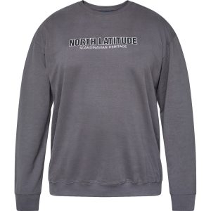 North Latitude sweat shirt med print koks grå