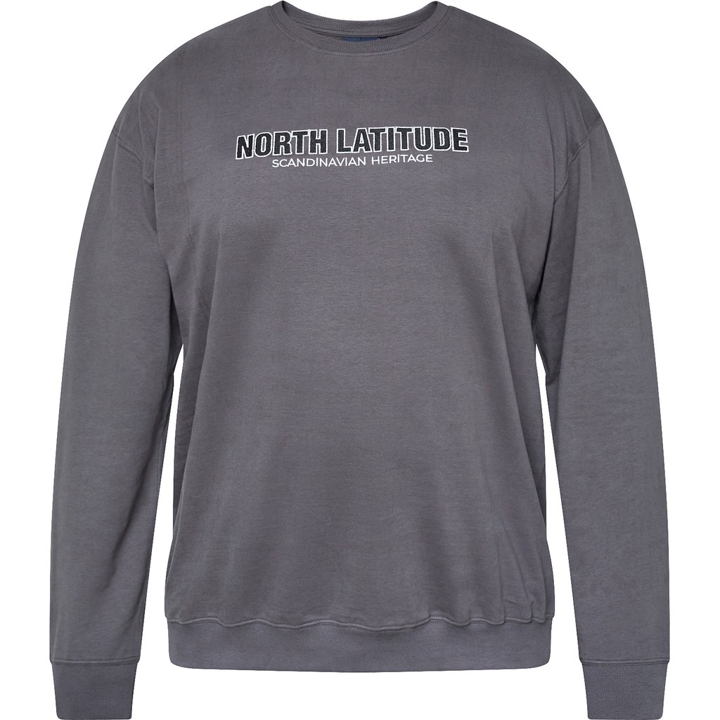 North Latitude sweat shirt med print koks grå