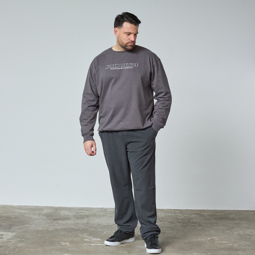 North Latitude sweat shirt med print koks grå - Billede 4