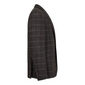 Sunwill Blazer i Modern Fit med stor ternet i brun