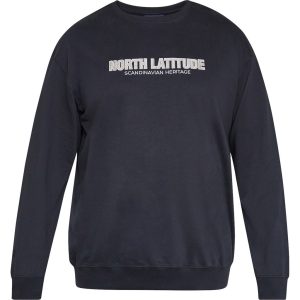 North Latitude sweat shirt med print sort