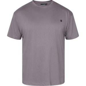 North Latitude ryg printet t-shirt rund-hals stål grå