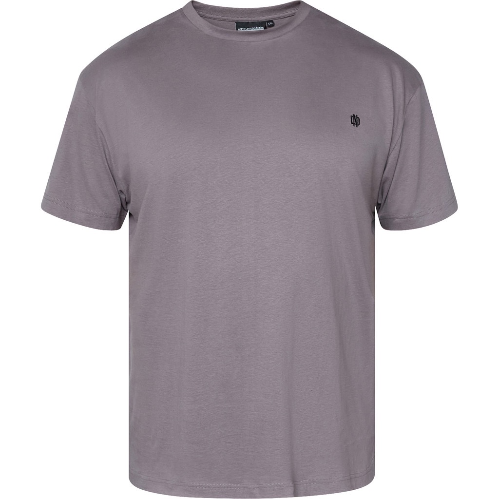 North Latitude ryg printet t-shirt rund-hals stål grå