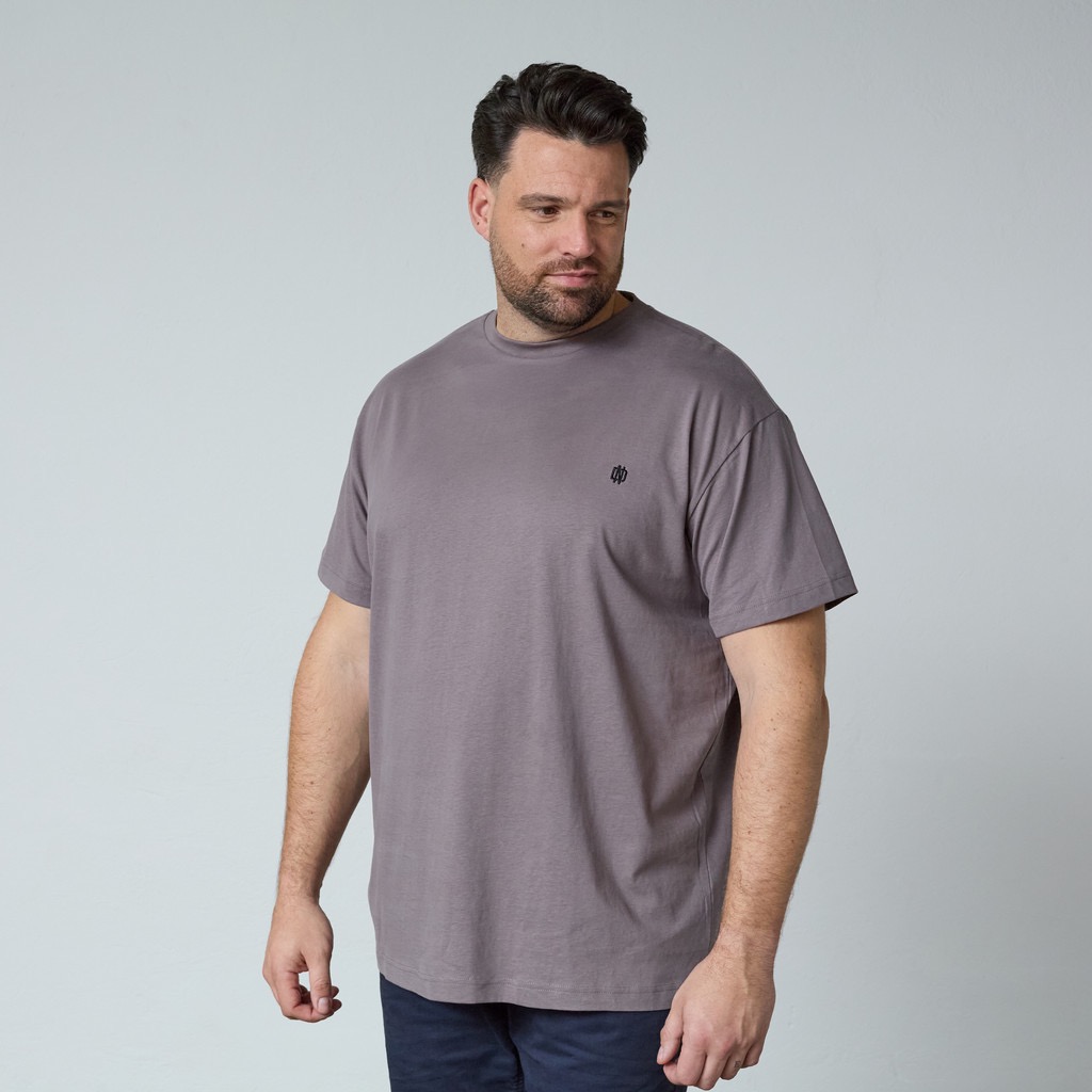 North Latitude ryg printet t-shirt rund-hals stål grå - Billede 5