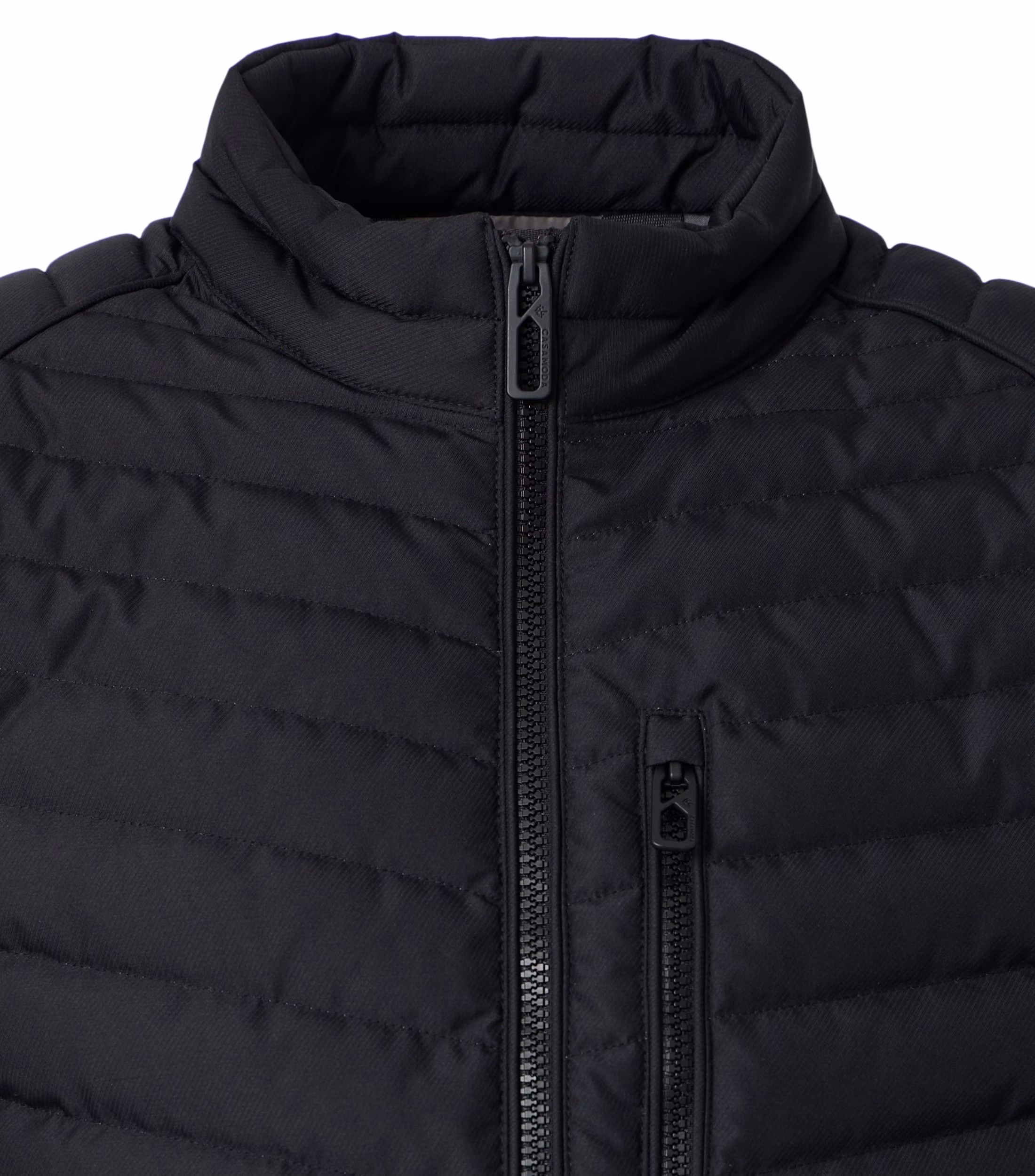Casa Moda quiltet vest med mange fine detaljer dyb sort - Billede 3
