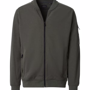Casa Moda cardigan, with full-length zip, navy blue (image only available in green)