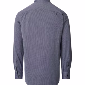 VENTI lang ærmet "comfort fit" skjorte "comfort fit" i jersey flex blå struktur