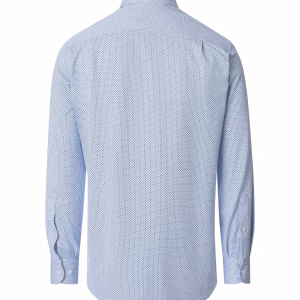 VENTI lang ærmet "comfort fit" skjorte "comfort fit" i jersey flex lys blå mønster