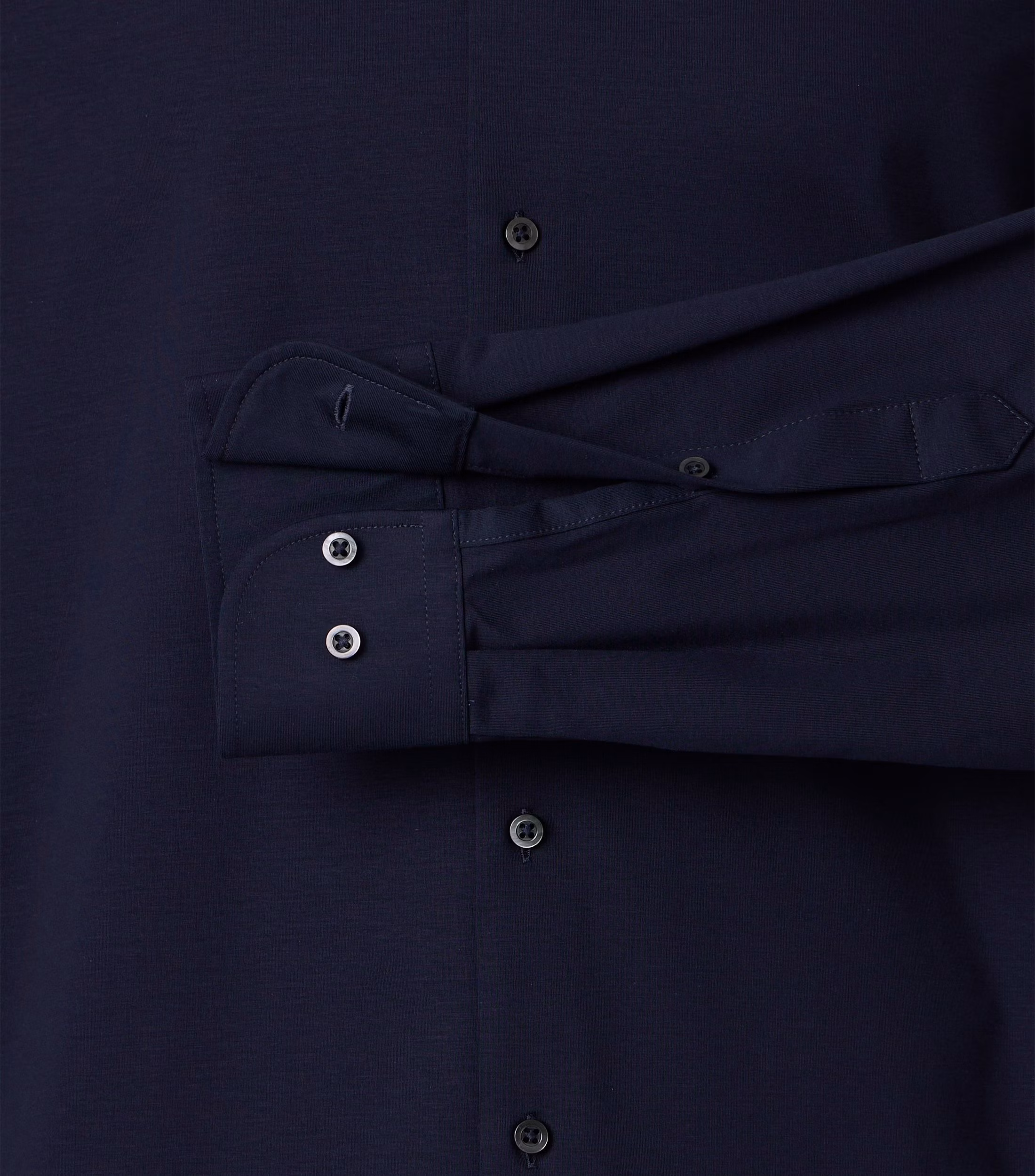VENTI lang ærmet "comfort fit" skjorte "comfort fit" i jersey flex mørk lilla - Billede 3