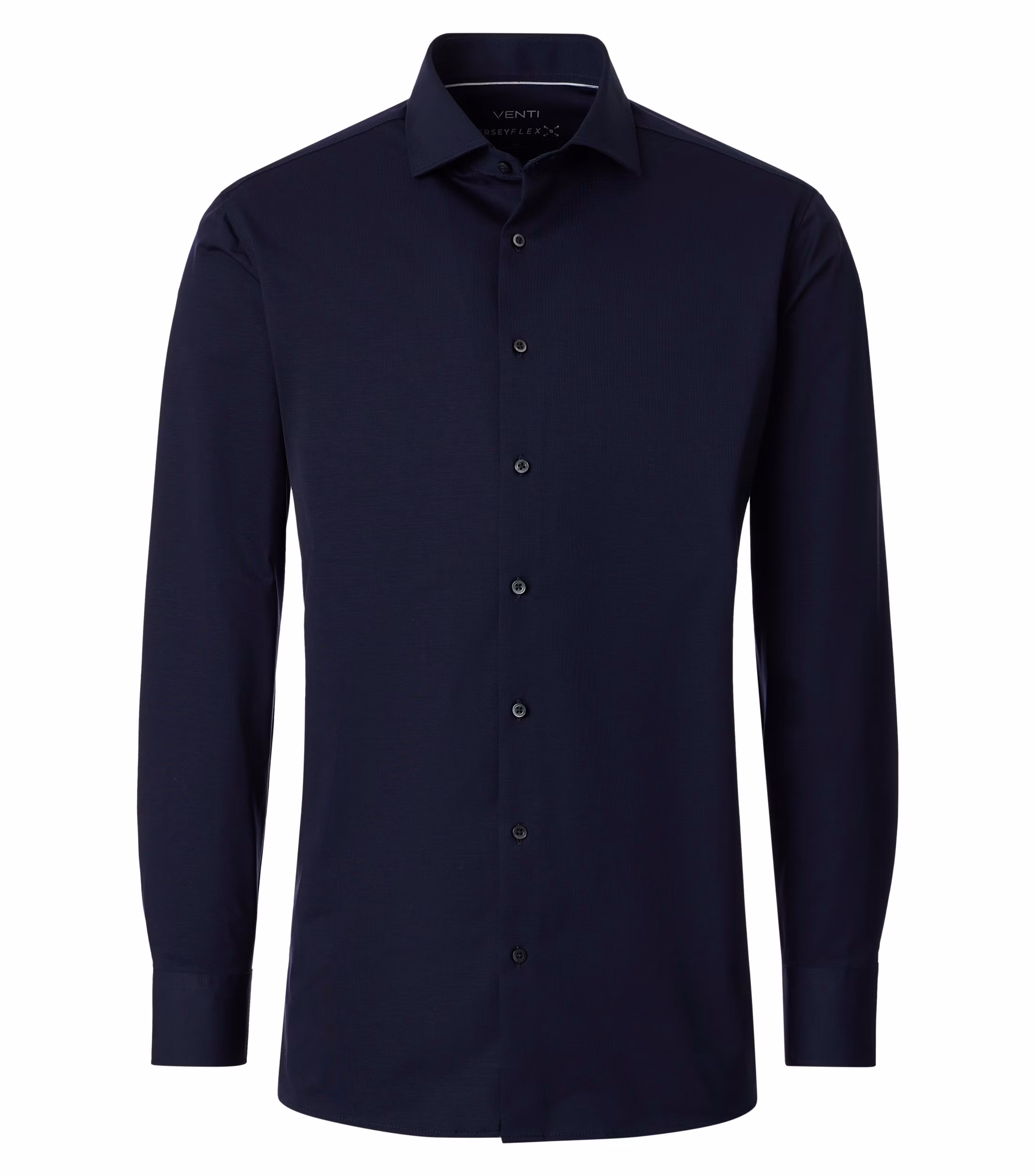 VENTI lang ærmet "comfort fit" skjorte "comfort fit" i jersey flex mørk lilla