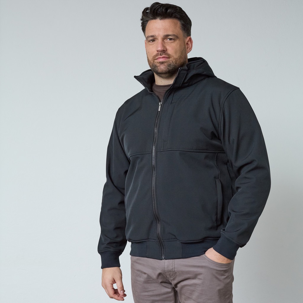 North Latitude softshell jakke med aftagelig hætte sort - Billede 3