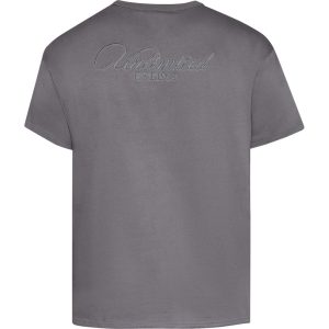North Latitude heavy jersey t-shirt med brodering for og bag stål grå