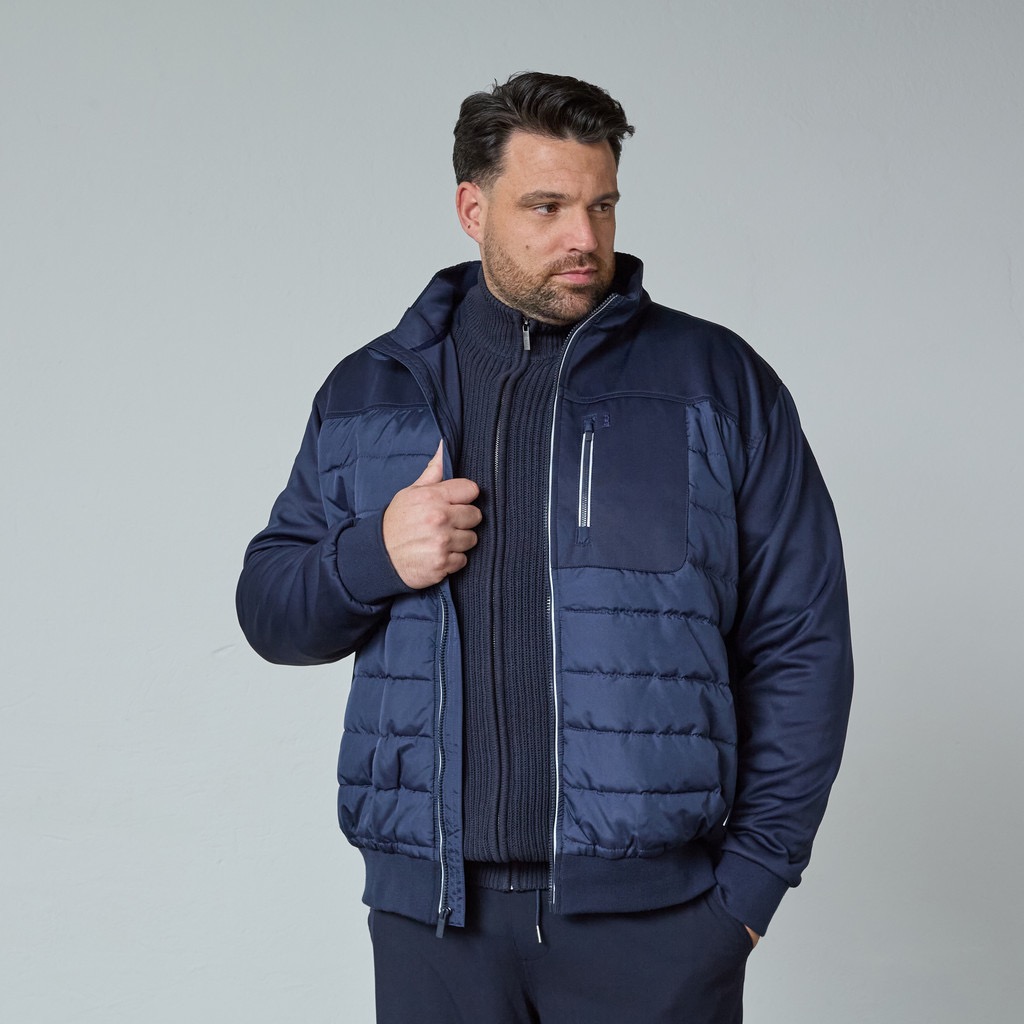 North Latitude hybrid jakke med bryst og side lommer marine blå - Billede 3