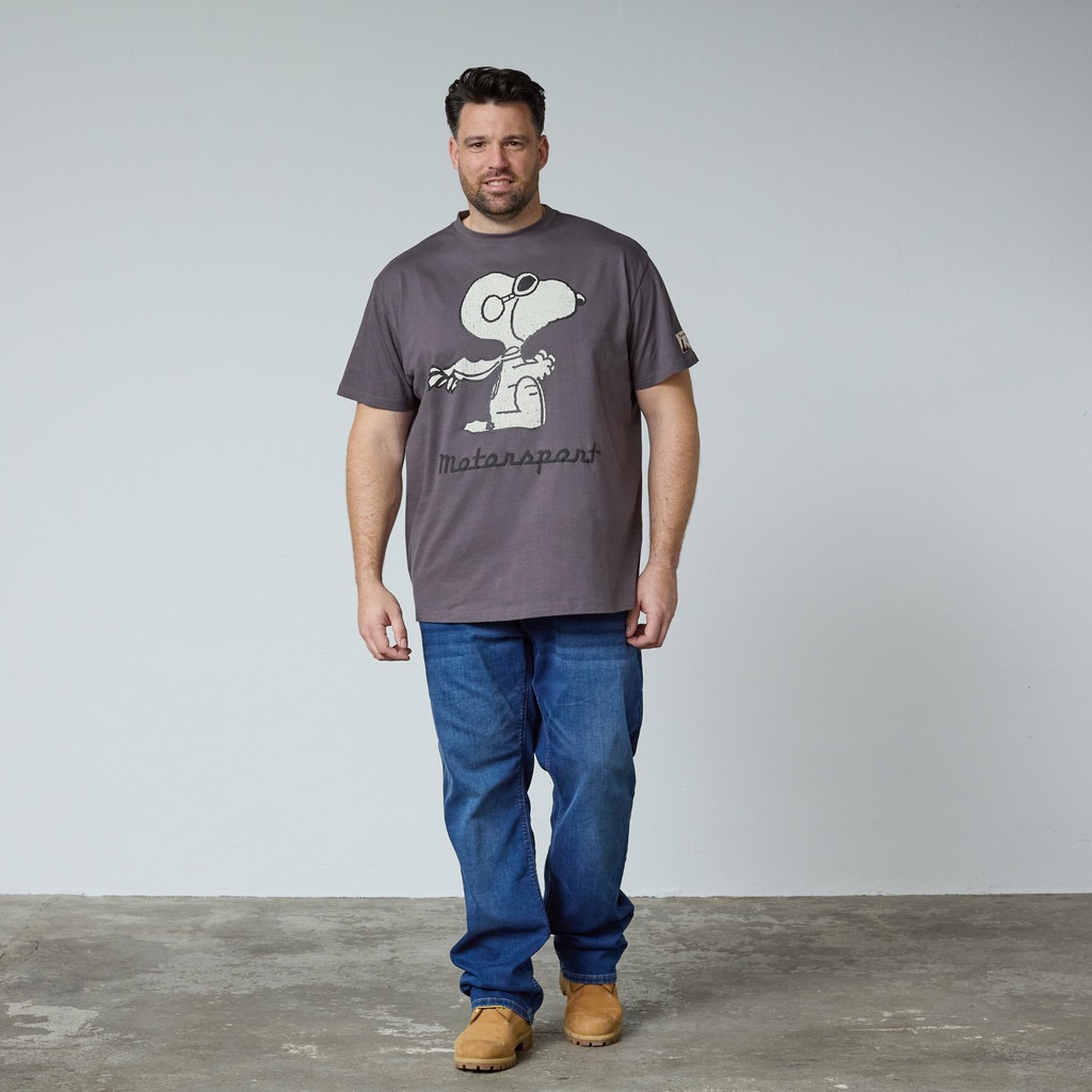 T-shirt fra North Latitude med Snoopy som motorsport helt koks TALL - Billede 4
