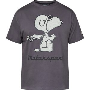 T-shirt fra North Latitude med Snoopy som motorsport helt koks TALL
