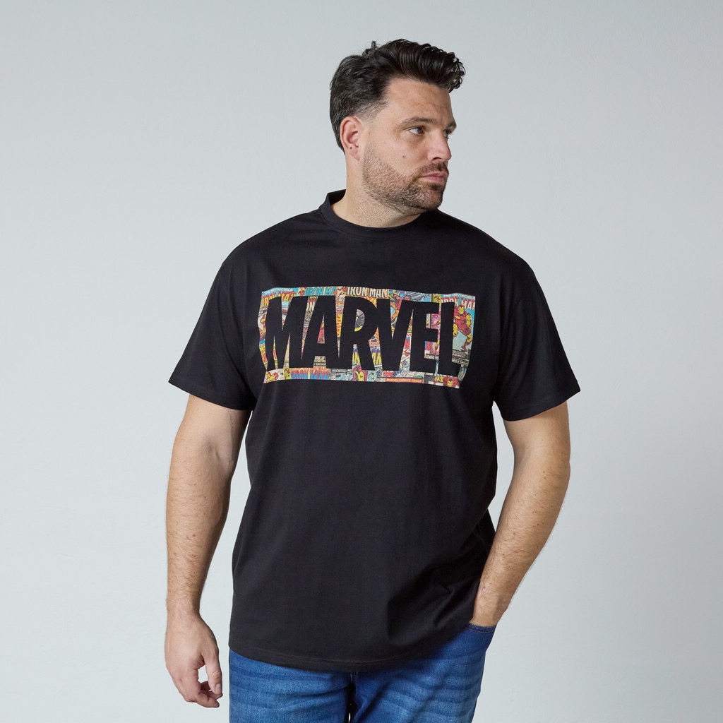 North Latitude Blød T-shirt med Marvel tryk sort - Billede 2