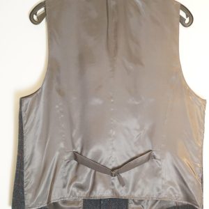 Weis Harrods Tweed vest I 100% uld blå ternet