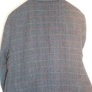 WEIS Klassisk blazer i comfort fit i 100% uld og HARRIS TWEED blå terne