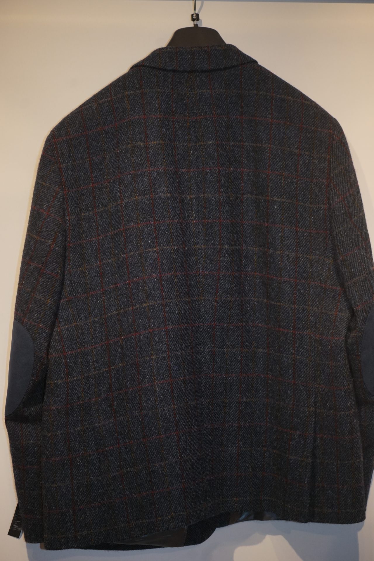 WEIS Klassischer Blazer in Comfort-Fit aus 100%-Wolle und HARRIS TWEED mit blauem Karomuster – Bild 3