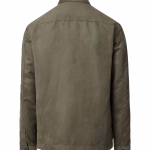 Overshirt fra Casa Moda i alcantara i mørke grøn