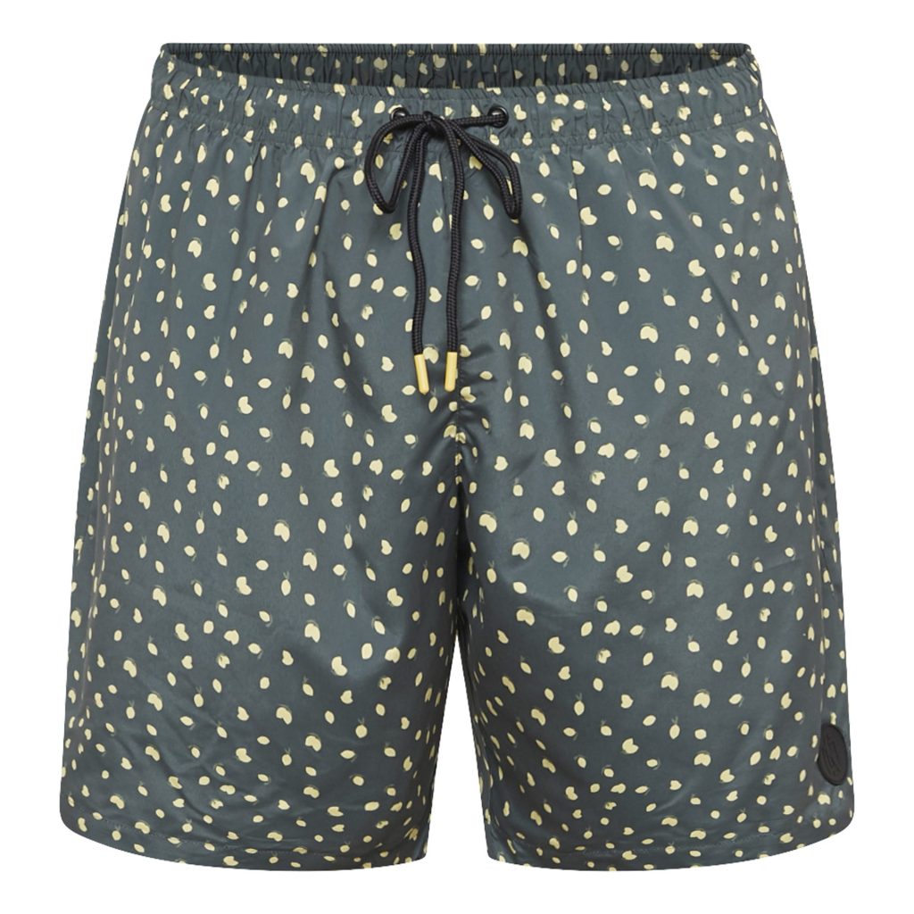 Badeshorts med 4 vej stretch et mønstretprint over det hele grøn fra North latitude