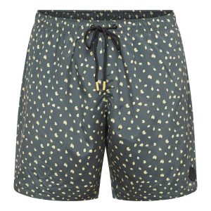 Badeshorts med 4 vej stretch et mønstretprint over det hele grøn fra North latitude