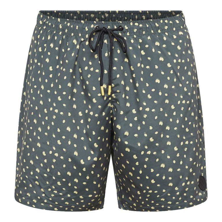 Badeshorts med 4 vej stretch et mønstretprint over det hele grøn fra North latitude