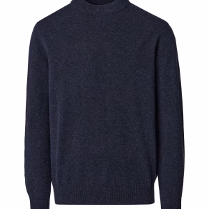 Casa Moda super lækker strik cardigan med fast forstykke og lommer blå