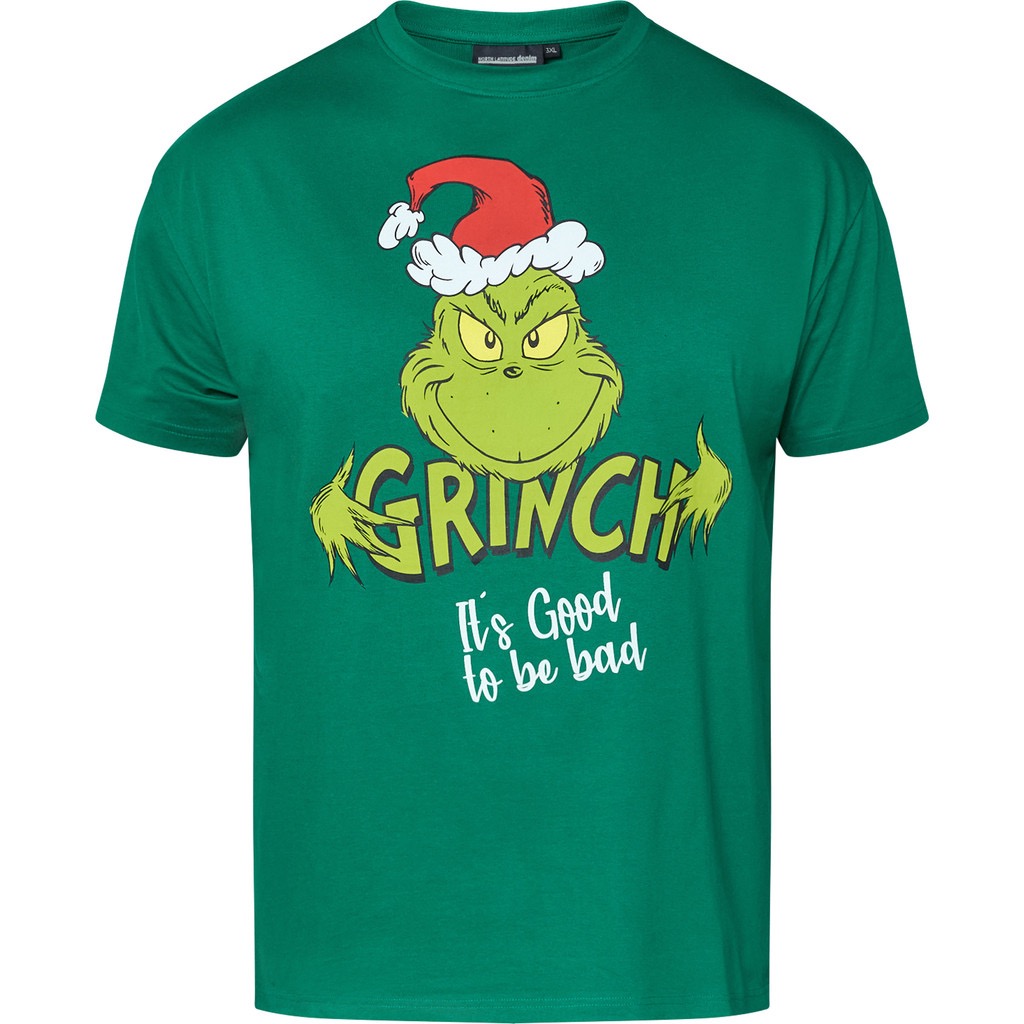 North Latitude GRINCH jule t-shirt I en dejlig blød kvalitet grøn