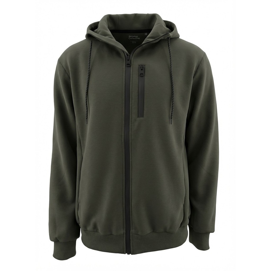 Athletes Collective Sweatshirt Hybrid Arona Premium hybridhættetrøje oliven grøn