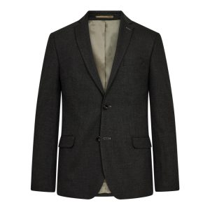 Sunwill Blazer i Modern Fit med en alcantara stil i dyb grøn 