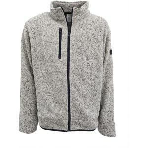 her får du en strikket fleece som er dejlig varm grå meleret fra Athletes Collective
