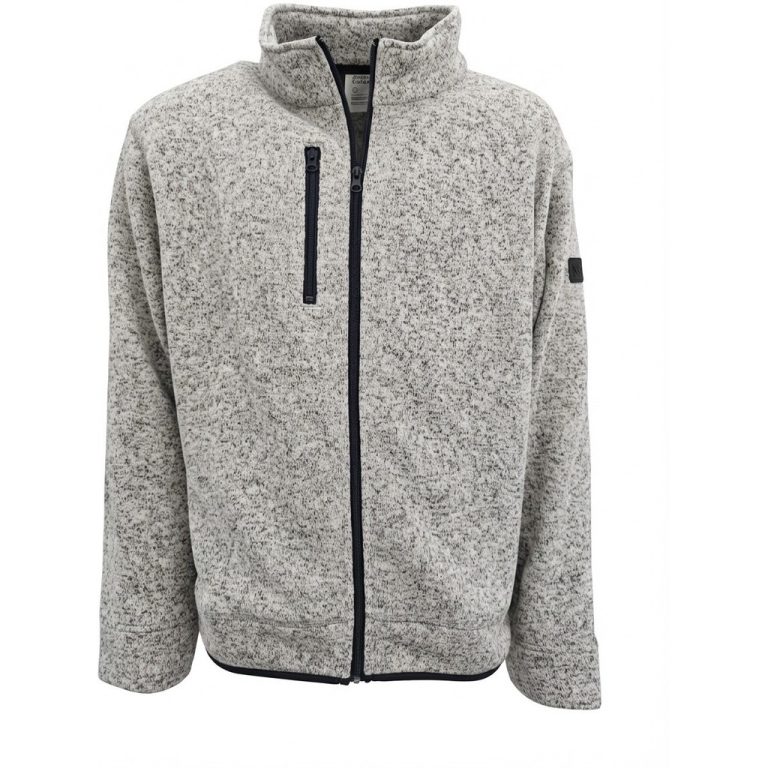 her får du en strikket fleece som er dejlig varm grå meleret fra Athletes Collective