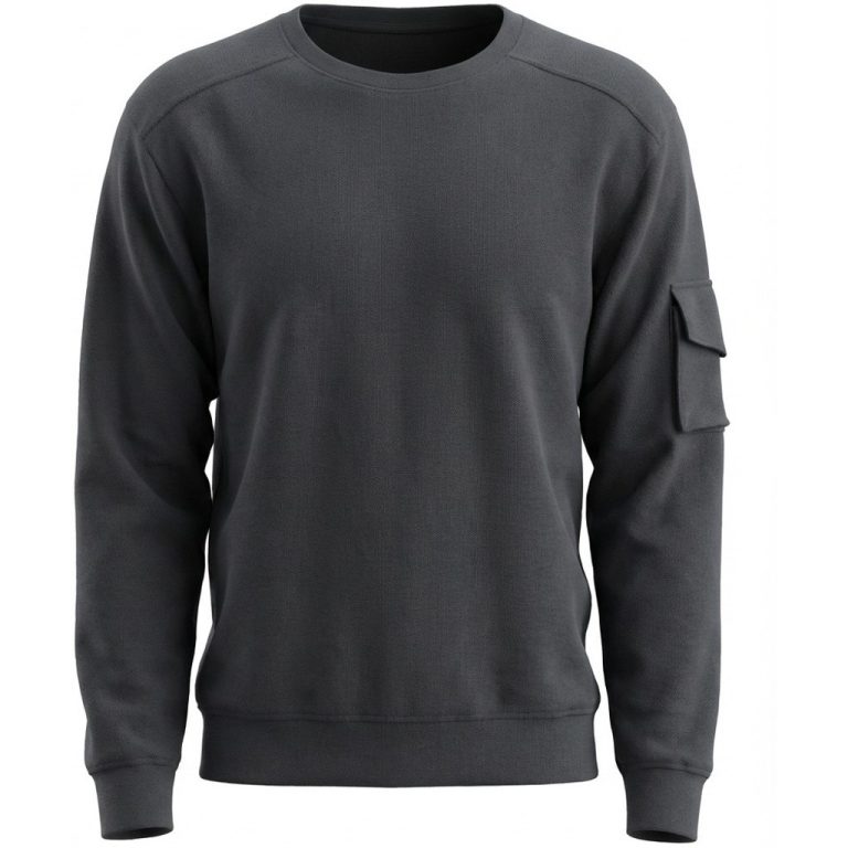 Modena Sweatshirt – Afdæmpet workwear-stil sort fra Athletes Collective
