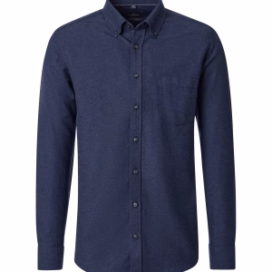 Skjorte fra Casa Moda comfort fit B.D casual skjorte i en lækker blød kvalitet marine blå